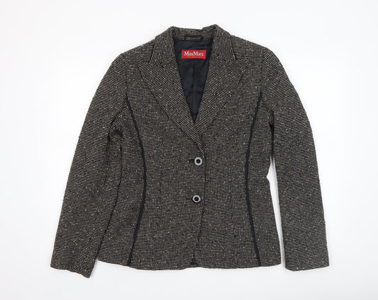 Womens UK Size 12 MaxMara Regular Black Blazer