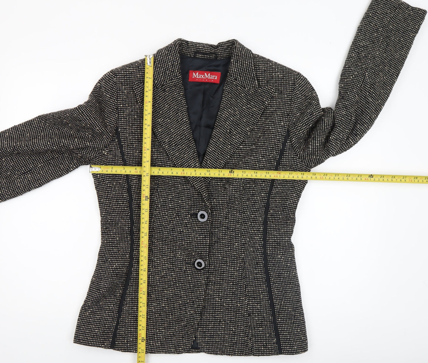 Womens UK Size 12 MaxMara Regular Black Blazer