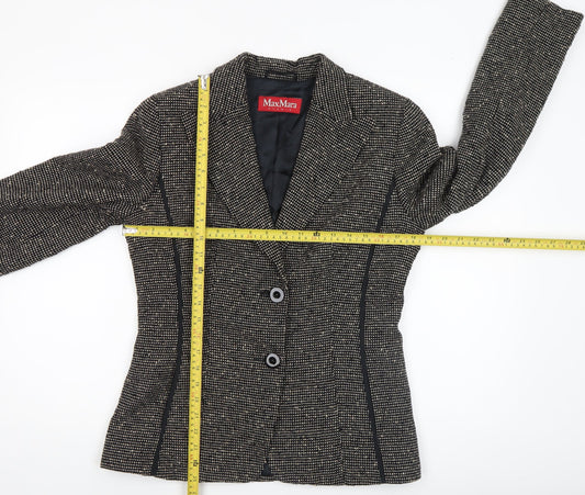 Womens UK Size 12 MaxMara Regular Black Blazer