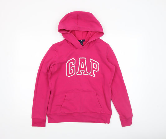 Womens UK Size XS Gap Pink Pullover Hoodie