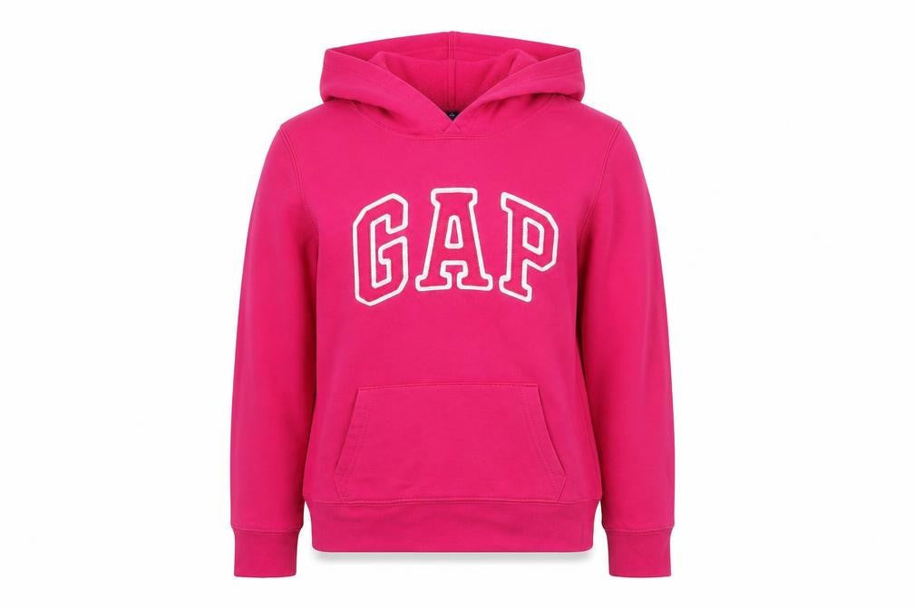 Gap Womens Pink Pullover Hoodie XS Cotton Blend Casual Sweatshirt