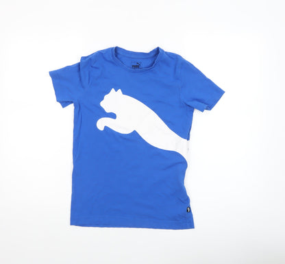 Boys UK Size 11-12 Years PUMA Blue Basic T-Shirt
