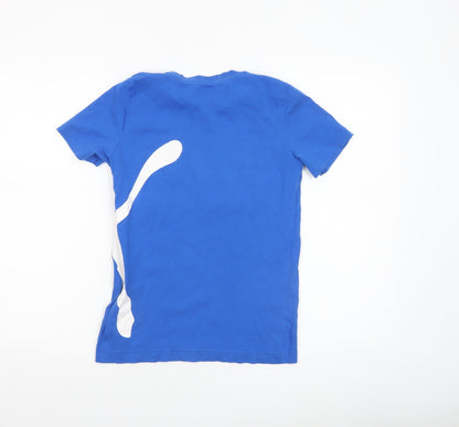 Boys UK Size 11-12 Years PUMA Blue Basic T-Shirt