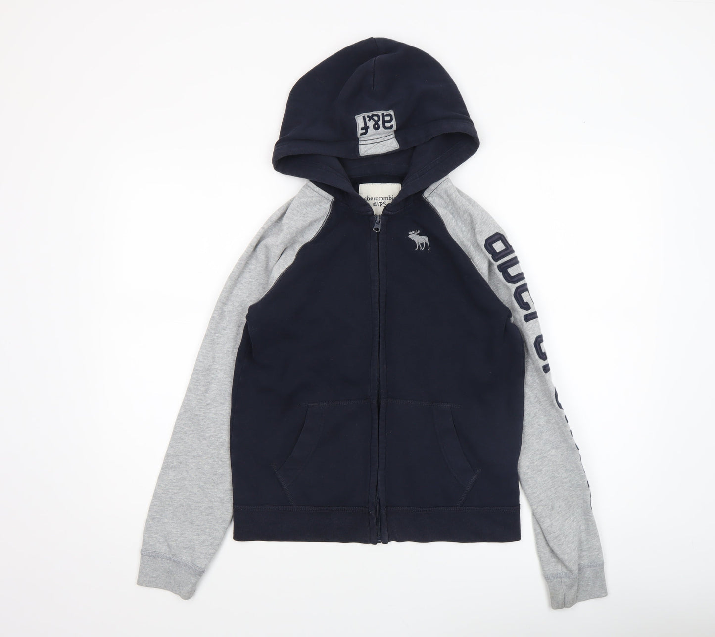 Boys UK Size 13-14 Years abercrombie kids Blue Full Zip Hoodie