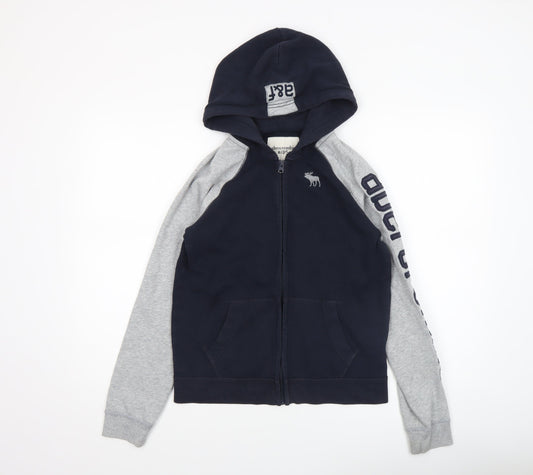 Boys UK Size 13-14 Years abercrombie kids Blue Full Zip Hoodie