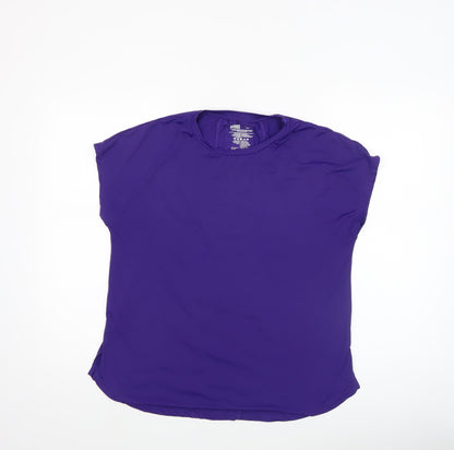 Womens UK Size S Dunnes Stores Purple Gym & Training Yoga Running & Jogging T-Sh
