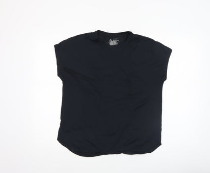 Womens UK Size S Dunnes Stores Black Gym & Training Running & Jogging Yoga T-Shi