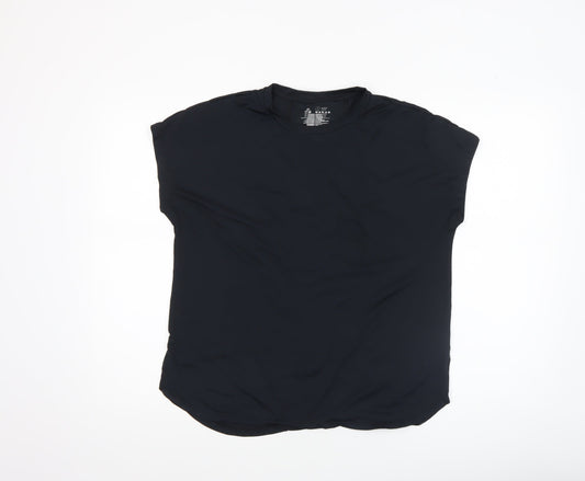 Womens UK Size S Dunnes Stores Black Gym & Training Running & Jogging Yoga T-Shi