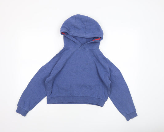 Girls UK Size 9-10 Years Boden Blue Pullover Hoodie