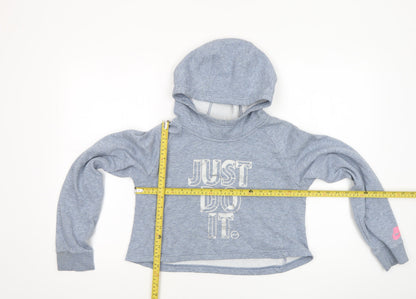 Girls UK Size 14-15 Years Nike Grey Pullover Hoodie