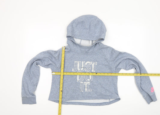 Girls UK Size 14-15 Years Nike Grey Pullover Hoodie