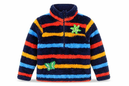 Mountain Warehouse Girls Multicoloured 5-6 Years Fleece Pullover Sweatshirt
