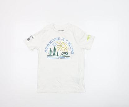 Boys UK Size 9-10 Years abercrombie kids White Basic Jersey T-Shirt