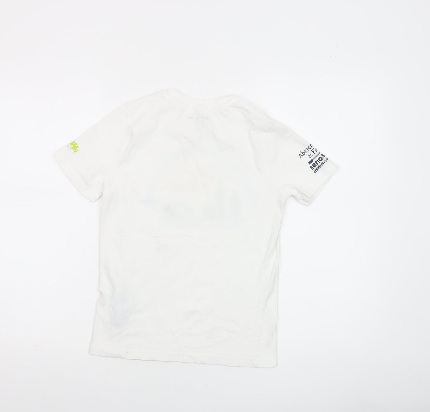 Boys UK Size 9-10 Years abercrombie kids White Basic Jersey T-Shirt