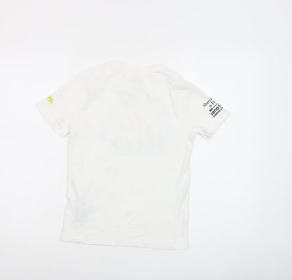 Boys UK Size 9-10 Years abercrombie kids White Basic Jersey T-Shirt