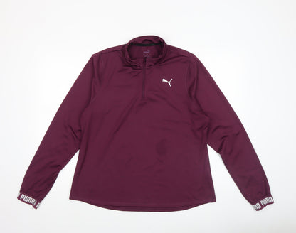 Womens UK Size XL PUMA Purple Pullover Sweatshirt