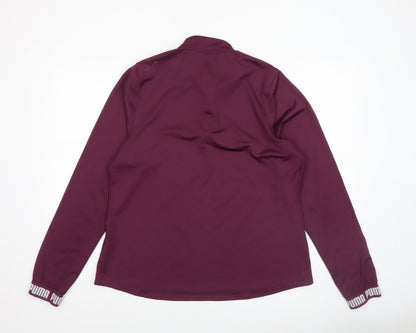 Womens UK Size XL PUMA Purple Pullover Sweatshirt