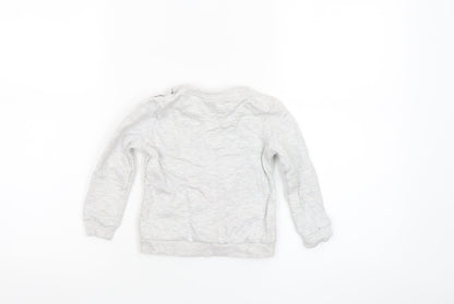 Disney Baby Girls Grey Minnie Mouse Long Sleeve Sequin T-Shirt 18-24 Months