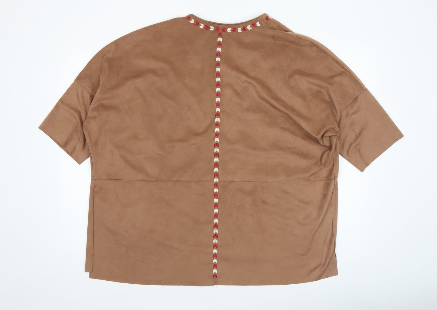 Womens UK Size 12 Amisu Brown Kimono Coat