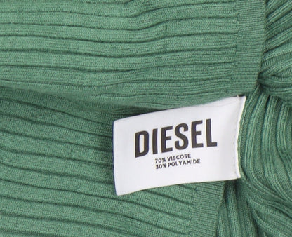 Womens UK Size M Diesel Green Pullover Jumper