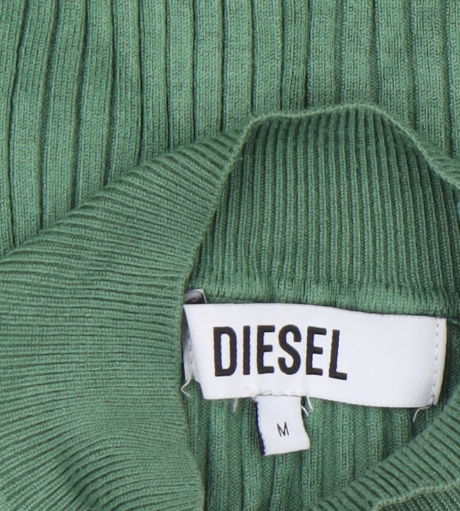 Womens UK Size M Diesel Green Pullover Jumper