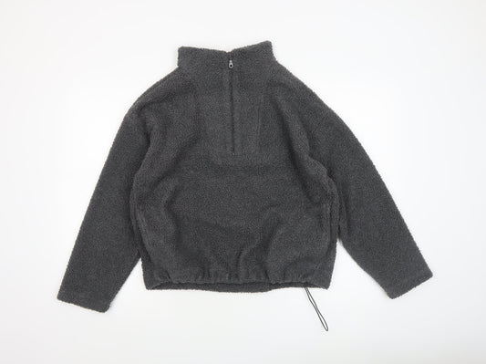 Womens UK Size S New Look Grey Pullover Sweatshirt