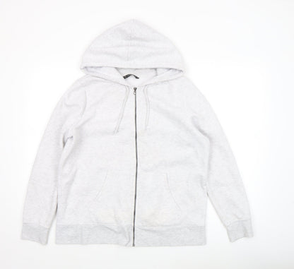 Womens UK Size M Dunnes Grey Full Zip Hoodie