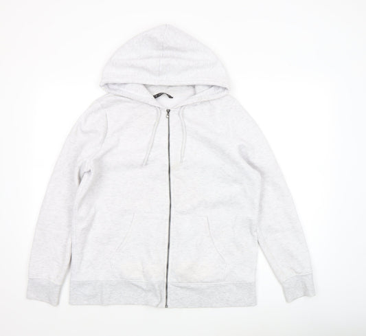 Womens UK Size M Dunnes Grey Full Zip Hoodie