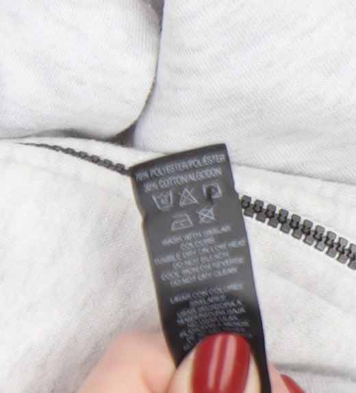 Womens UK Size M Dunnes Grey Full Zip Hoodie