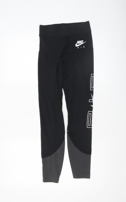Womens UK Size XS Nike Slim Fit Leggings Black Leggings