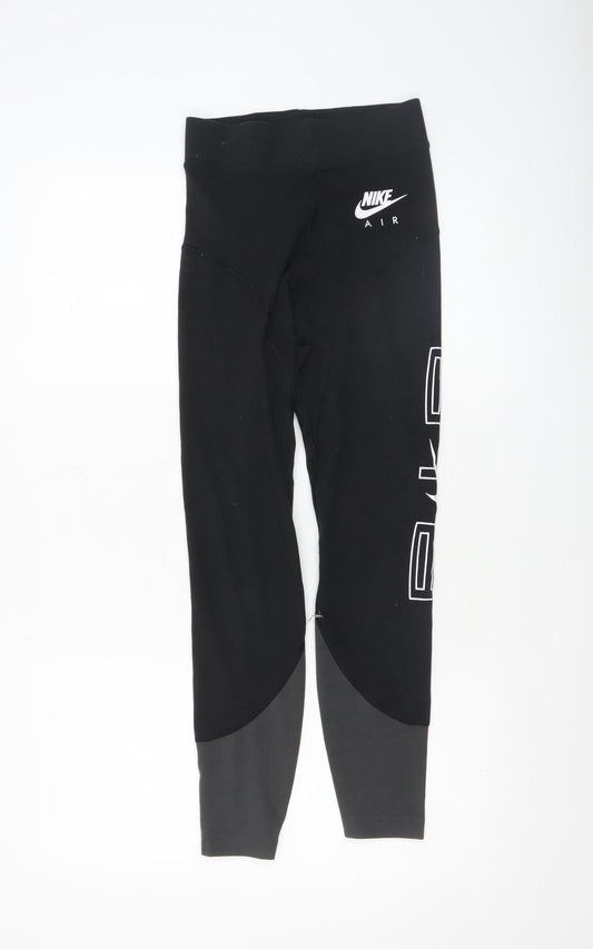 Womens UK Size XS Nike Slim Fit Leggings Black Leggings