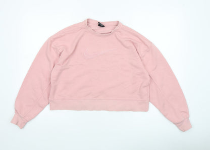 Womens UK Size XS Nike Pink Pullover Sweatshirt