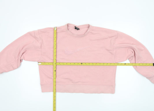 Womens UK Size XS Nike Pink Pullover Sweatshirt