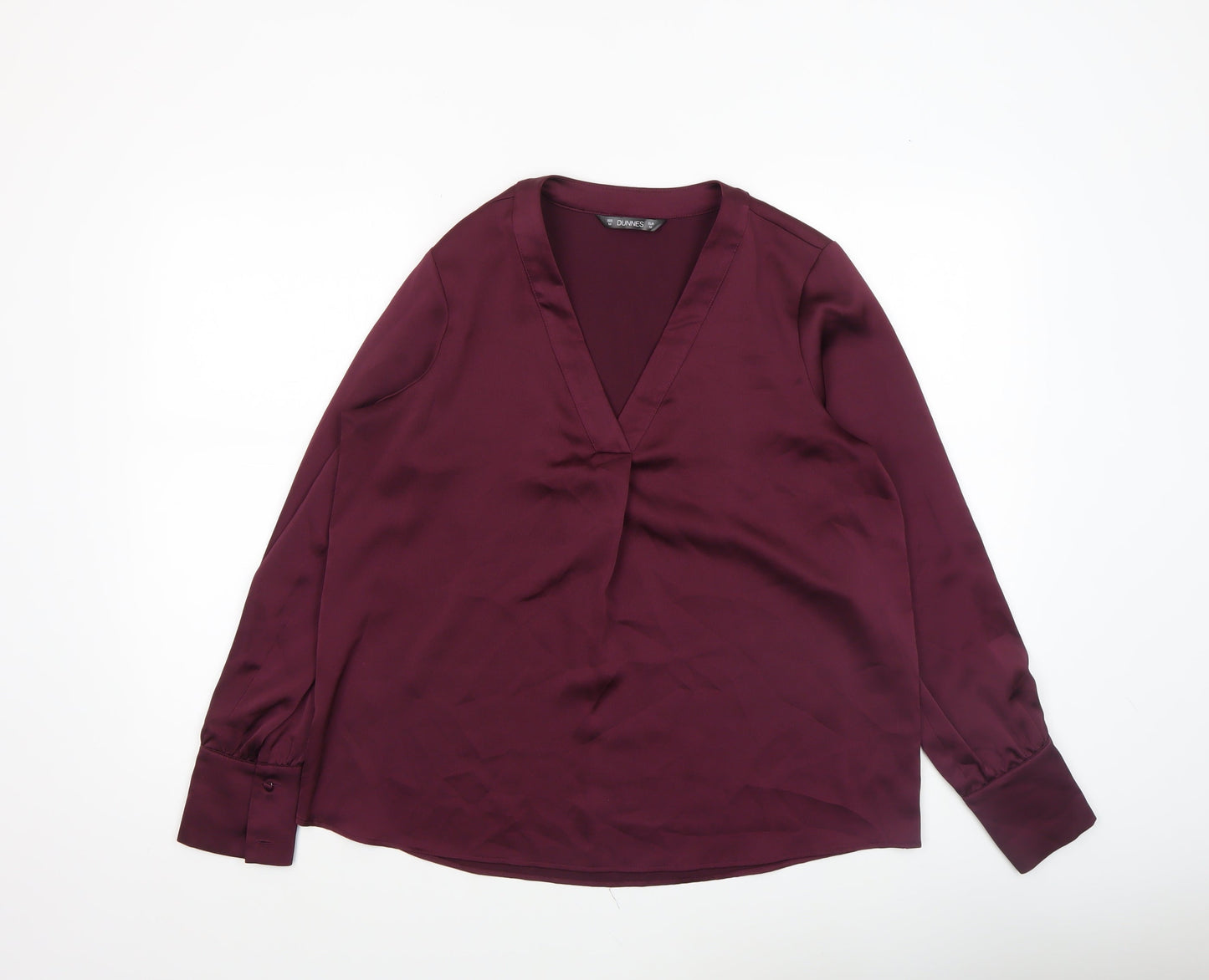 Womens UK Size M Dunnes Purple Basic Blouse