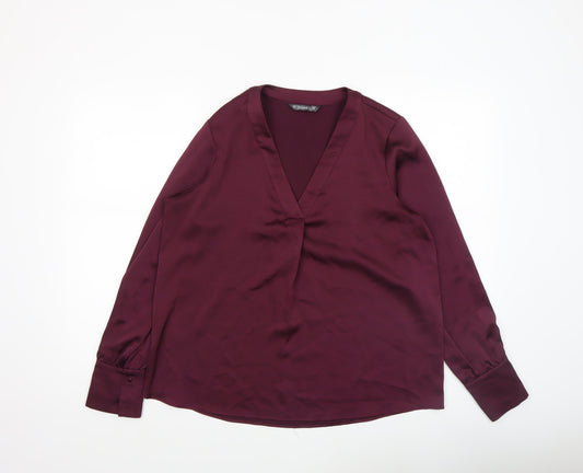 Womens UK Size M Dunnes Purple Basic Blouse