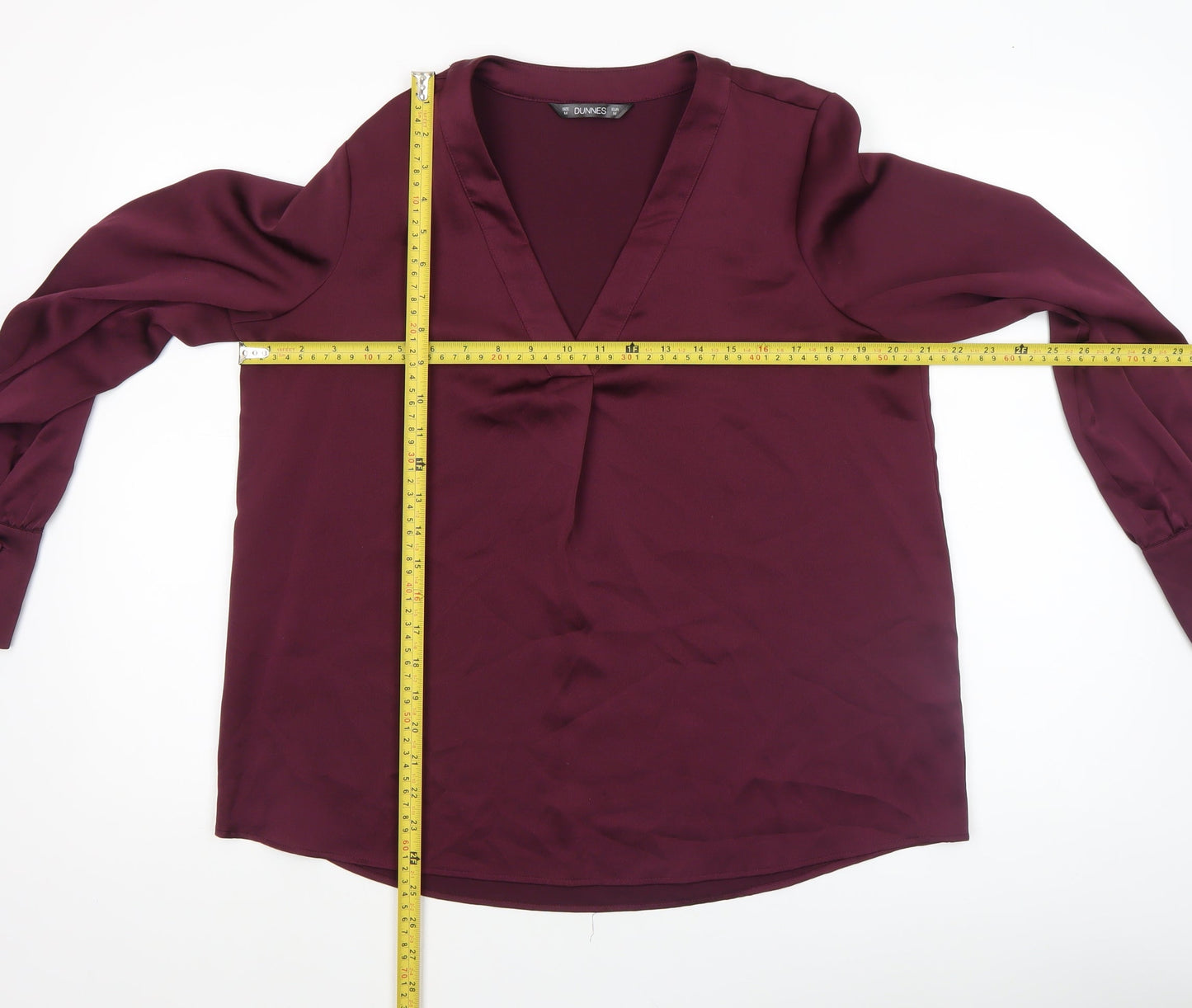 Womens UK Size M Dunnes Purple Basic Blouse