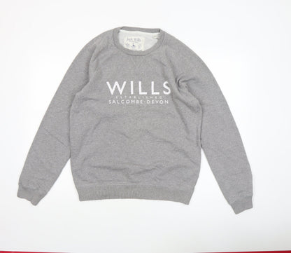 Mens UK Size M Jack Wills Grey Pullover Sweatshirt