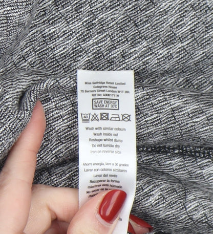 Womens UK Size 8 Miss Selfridge Black Basic Jacket