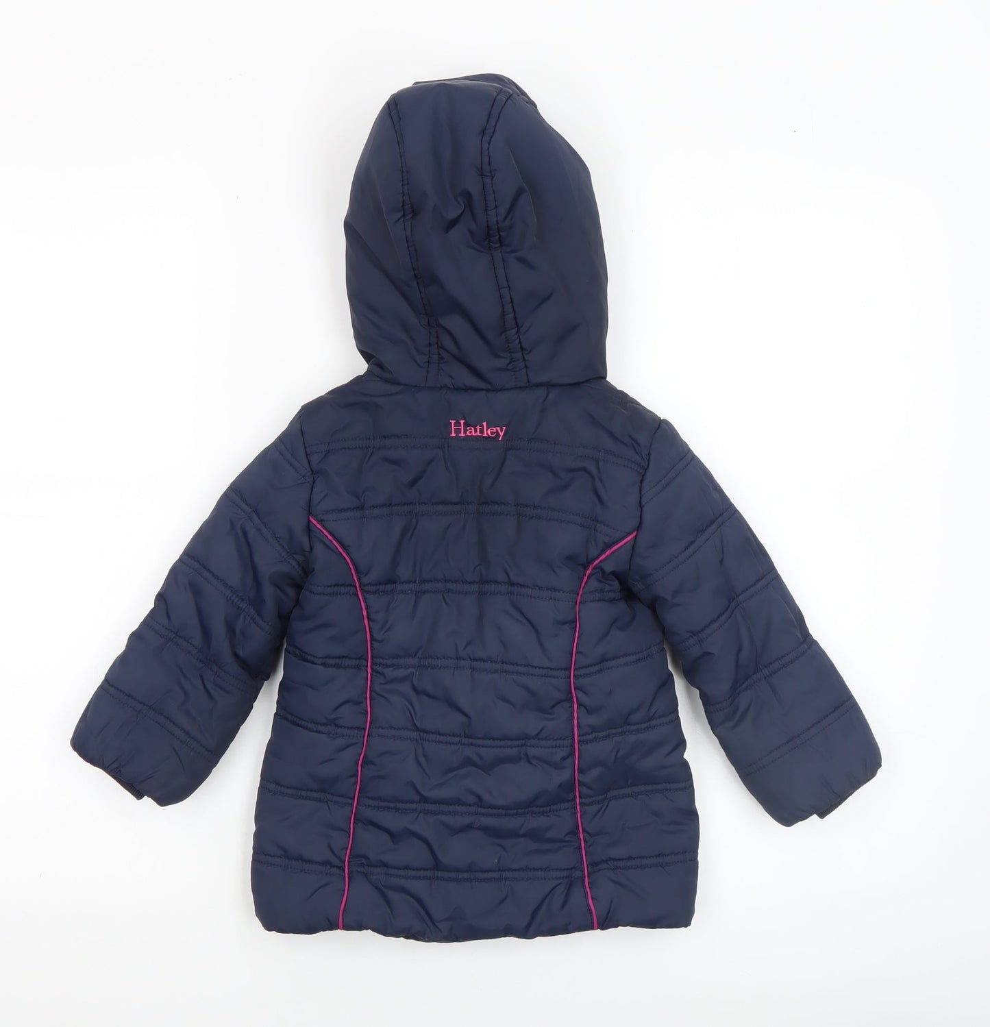 Girls UK Size 2 Years Hatley Blue Puffer Jacket