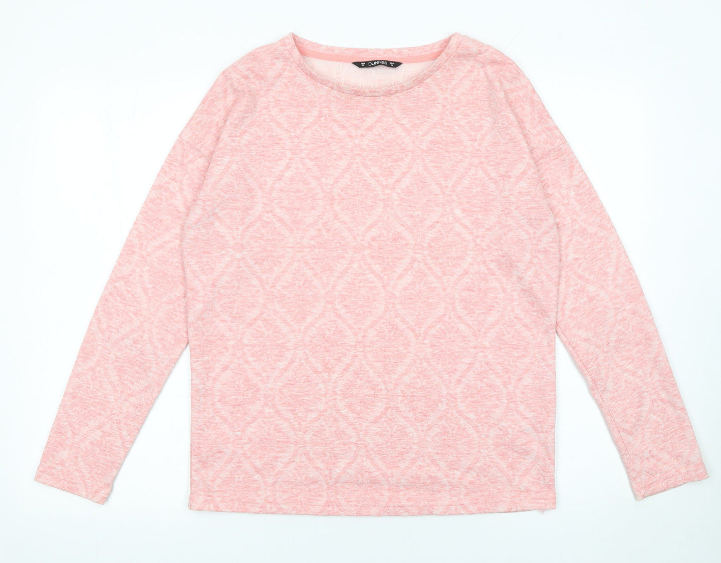 Womens UK Size M Dunnes Stores Pink Basic T-Shirt