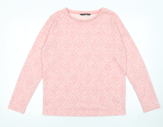 Womens UK Size M Dunnes Stores Pink Basic T-Shirt
