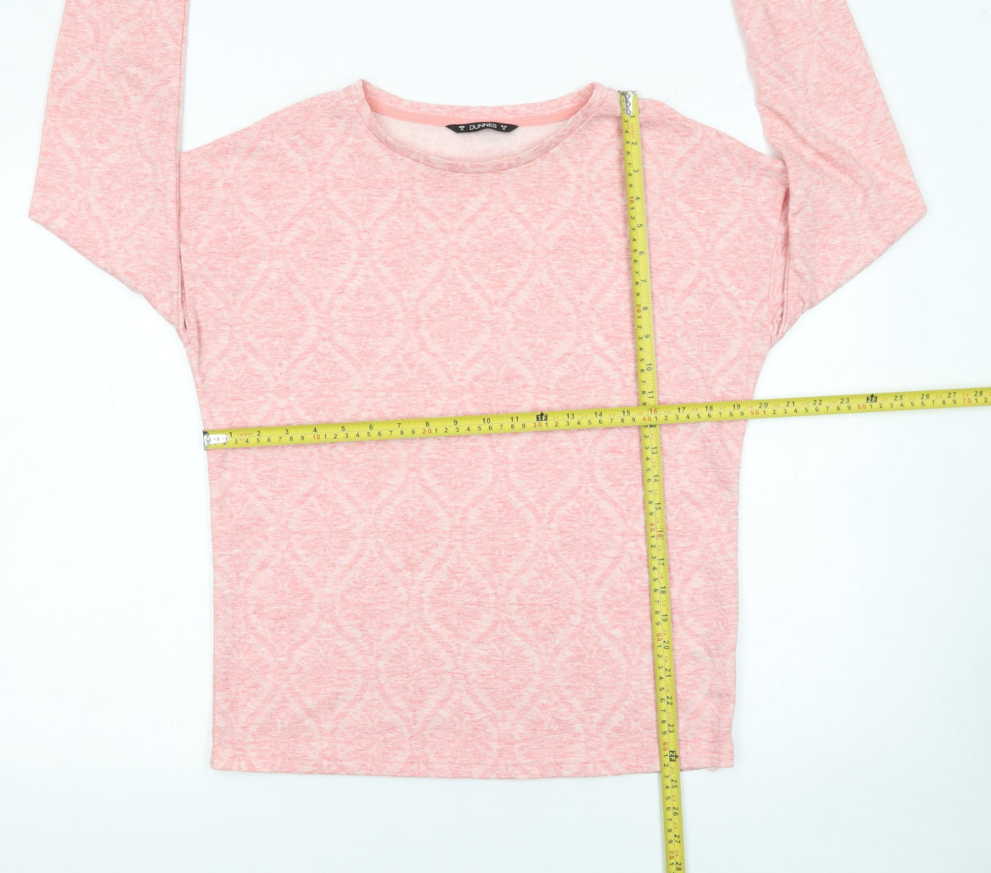 Womens UK Size M Dunnes Stores Pink Basic T-Shirt