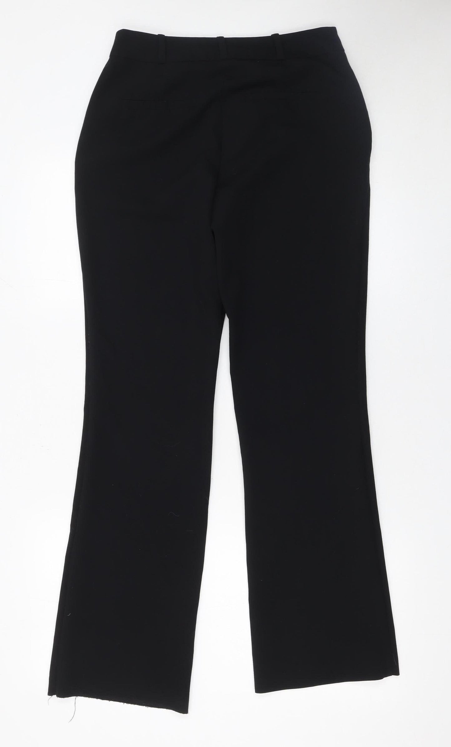 Womens UK Size 8 Dunnes Regular Fit Dress Pants Black Trousers