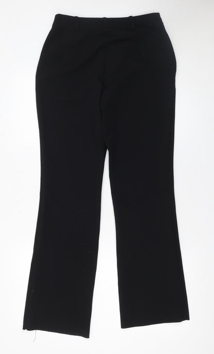 Womens UK Size 8 Dunnes Regular Fit Dress Pants Black Trousers