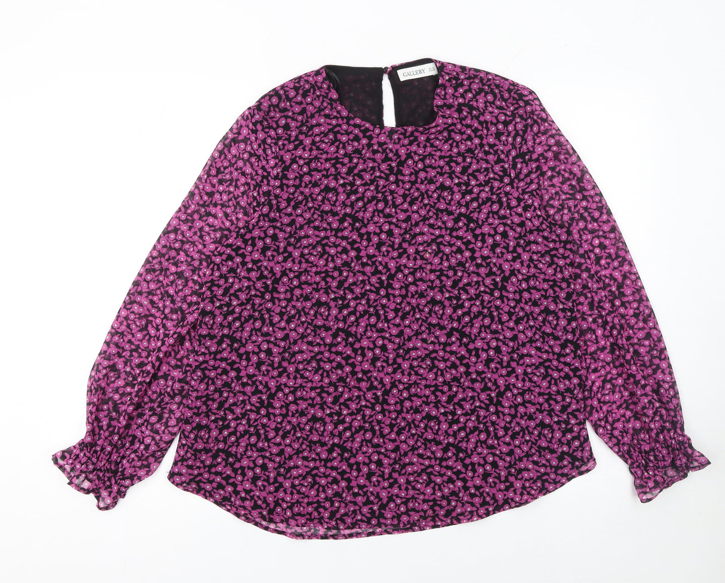 Womens UK Size 10 Gallery Pink Tunic Blouse