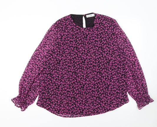 Womens UK Size 10 Gallery Pink Tunic Blouse