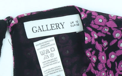 Womens UK Size 10 Gallery Pink Tunic Blouse
