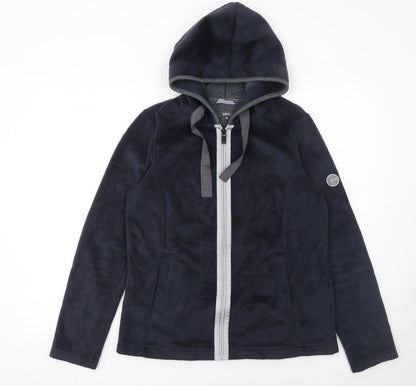 Womens UK Size M Cecil Blue Full Zip Hoodie