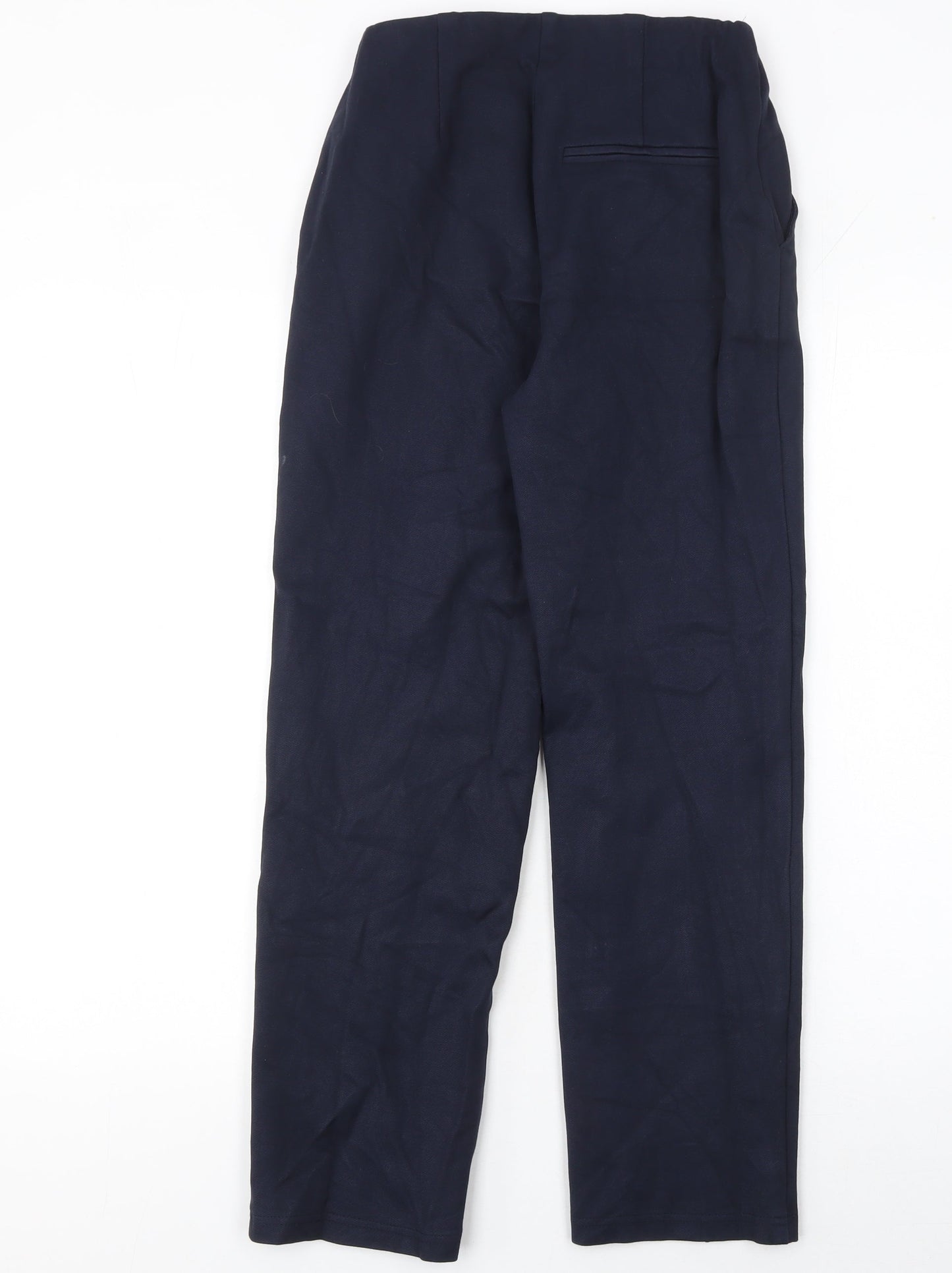 Womens UK Size 6 Marks and Spencer Slim Fit Business Casual Workwear Blue Trouse