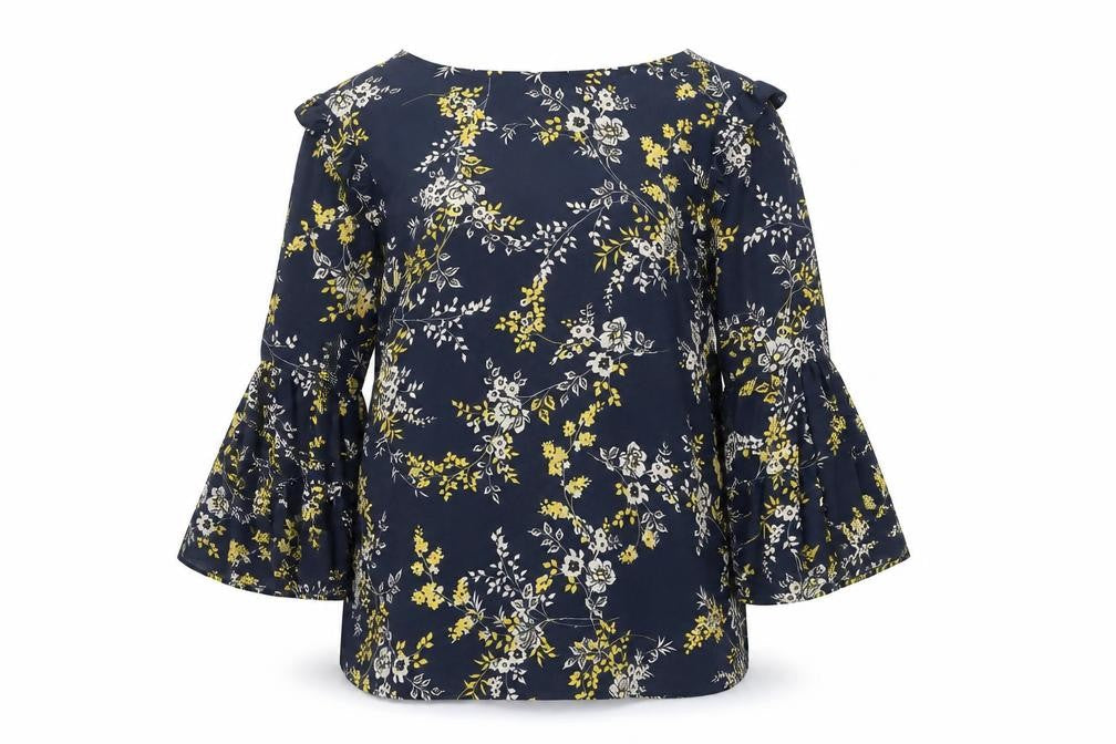 Womens UK Size 10 Dunnes Blue Tunic Blouse